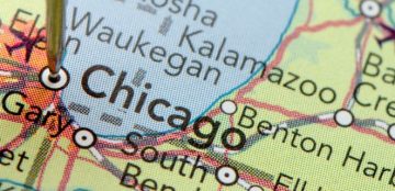 pin on chicago map