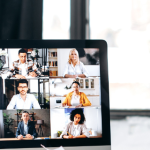 Lawyers and clients on a Zoom call